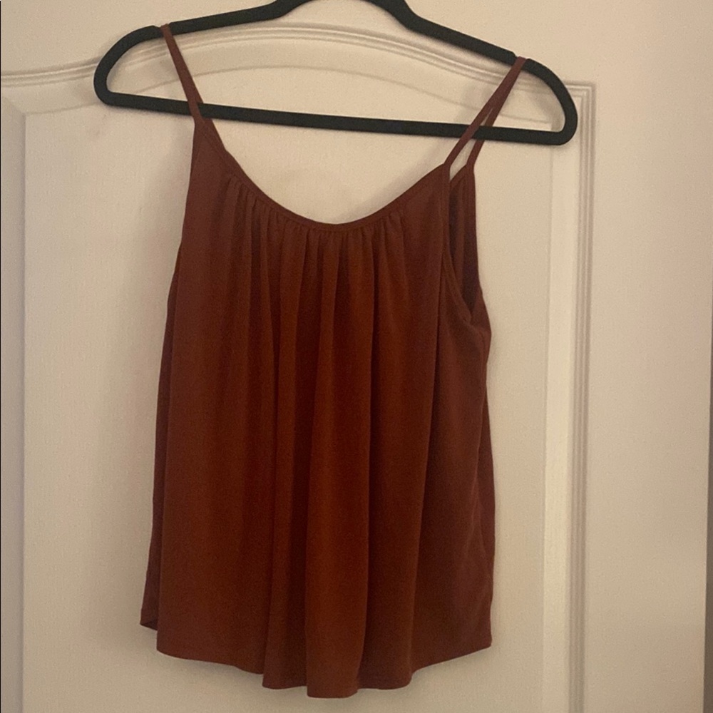 Women's Rust Spaghetti Strap Top